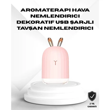 Zenvia Mey Ithalat® Ultrasonik Hava Nemlendirici 200 ml Aroma Difüzör LED Işıklı