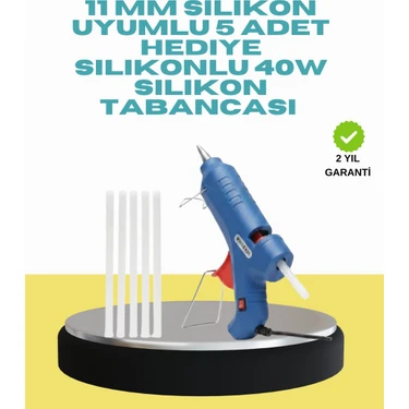 Zenvia 5 Silikon Hediyeli 40W Silikon Tabancası Ev ve Hobi