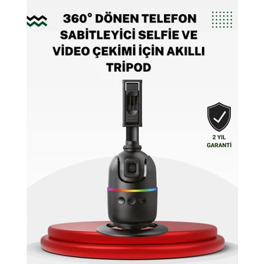 Zenvia Mey Ithalat® Sosyal Medya Içerikleri Için Otomatik Yüz Takipli 360° Döner Gimbal