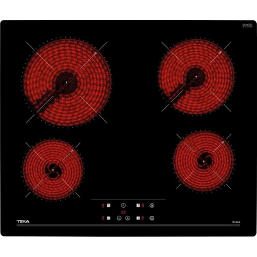 Teka TB 6415 Ankastre Cam Seramik Elektrikli Ocak 6300 W Siyah 60 cm