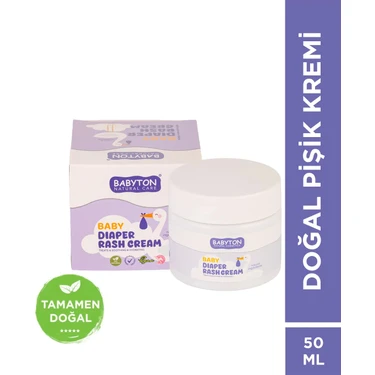 Babyton 50 ml Doğal Pişik Kremi Beyaz Renk Hassas Ciltler İçin Etkili