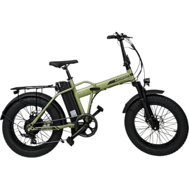 Mosso Valthera-Rr Elektrikli Katlanır Bisiklet 420H Md 20 Jant 7 Vites Yeşil