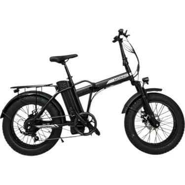 Mosso Valthera-Rr Elektrikli Katlanır Bisiklet 420H Md 20 Jant 7 Vites Mat Siyah
