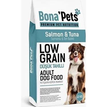 Bona’Pets Premium Pet Nutrition Bona’Pets Premium Düşük Tahıllı Somon&Tuna Balıklı Yetişkin Köpek