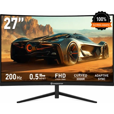 Gamebooster Lyris FF20 27" 200Hz 0.5ms Fhd Va Panel 3000R Curved Gaming Monitör