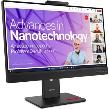 Lenovo Thinkvision T24-4V 64B6MAR1TK 24 Inch Voip, 5mp Kamera, Speaker, 120Hz, 4ms, Fhd IPS
