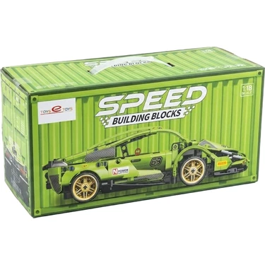 Toys E Toys Speed Building Blocks 1:18 Ölçek Çek Bırak Yeşil Fiyatı