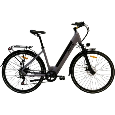 Bisan Moon-S Elektrikli Bisiklet 47CM Md 28 Jant 7 Vites Metalik Gri