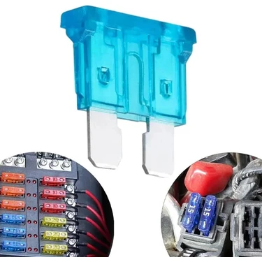 Uravas Store Powermaster 15 Amper Aşırı Yük ve Kısa Devre Koruma Bıçaklı Oto Sigortası (100LÜ