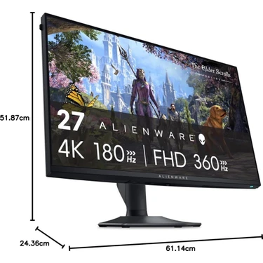 Alienware モニター　FHD360hz 4K180hz　AW2725QF Dell Alienware AW2725QF 27 0.5 Ms 4K 180 Hz - Full Hd 360 Fiyatı