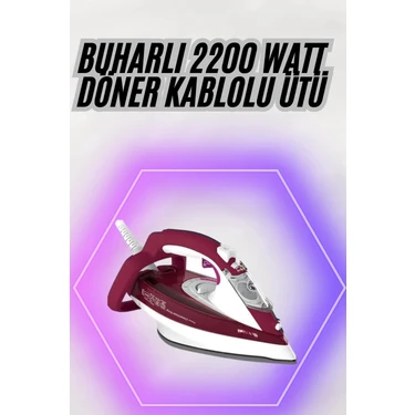 Uravas Store Mey Ithalat® 2200W Seramik Kaplama Estetik Tasarımı 360 Derece Dönebilir