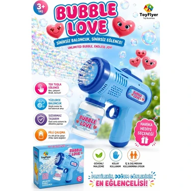 Bigstoy Otomatik Baloncuk Makinesi Pilli Köpük Tabancası - 2026 Model Sızdırmaz Tasarım Bubble Gun