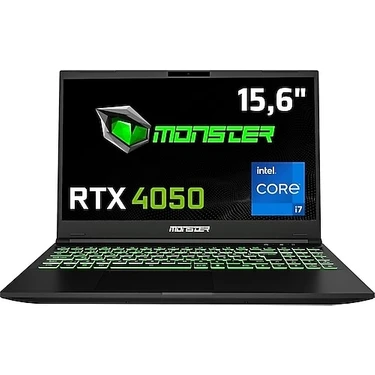 Monster Abra A5 V20.7.5 Intel Core I7-13620H 32 GB Ram 1 Tb SSD Rtx 4050 6 GB 15.6" Fhd 144 Hz