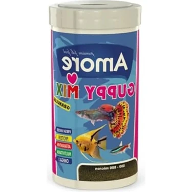 Hakay Guppy Mix Granül Balık Yemi, 250 Ml, 100 gr