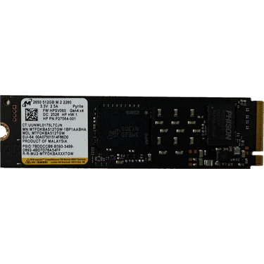 Micron 2500 512GB M.2 NVMe SSD6000/3000MB/S 22X80 M.2 Nvme Fiyatı