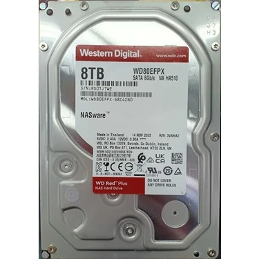 Digital 8tb Wd Red Plus Nas Dahili Sabit Disk HDD - 5640 Fiyatı