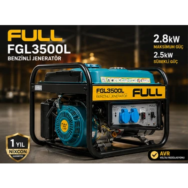 Full FGL3500L 2.8kw Benzinli Jeneratör Avr Destekli