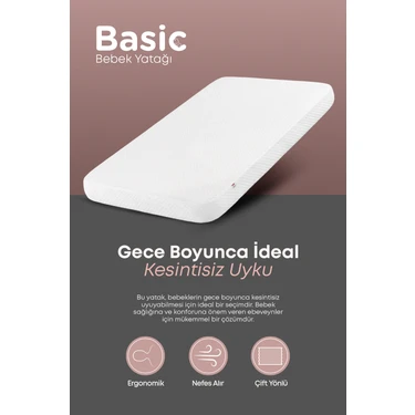 Kanz Basic Bebek Yatağı 65X95 cm 5 cm Iç