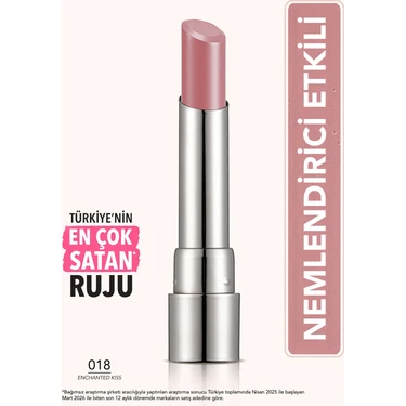Flormar Sheer Up Yarı Transparan & Parlak Bitişli Nemlendirici Ruj - 018 Enchanted