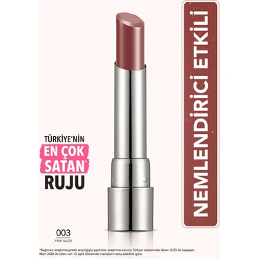 Flormar Sheer Up Yarı Saydam Renk Veren Nemlendirici Stick Parlak Ruj - 003 Pinky