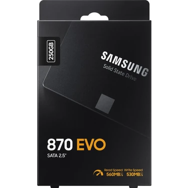 Samsung 250Gb 870 Evo 560Mb-530Mb-S Sata 2.5" Ssd (Mz-77E250Bw)