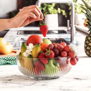 Lav Tokyo Cam Salata Kasesi Tekli Ekstra Büyük 2600 ml Fiyatı