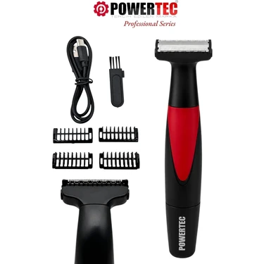 Powertec TR-655 Vücut Tıraş Makinesi (Body Groom) Çift Bıçak - Sıfıra Yakın