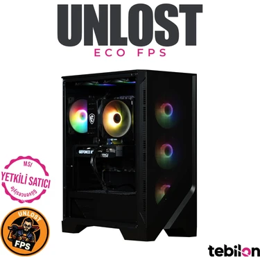 Tebilon UNLOST ECO-Amd Ryzen 7500F-MSI A620-MSI Rtx 5060TI Shadow 8gb BULK-16GB-500GB Ssd-Oem