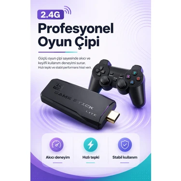 Uravas Store Çift Kollu Kablosuz Oyun Konsolu Tv Bağlantılı Klasik Oyunlar Için Pratik