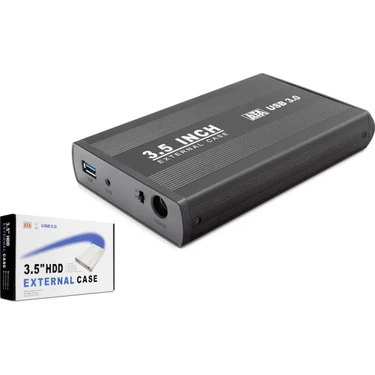Uravas Store 3.5 Inç Sata HDD Harici Disk Kutusu USB 3.0 - Siyah