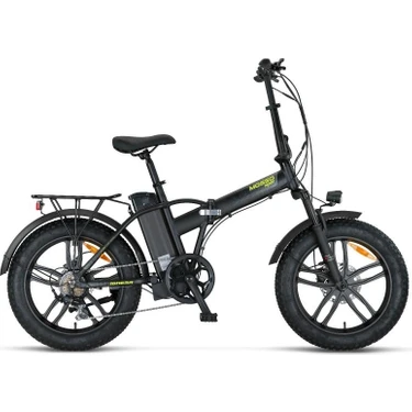 Mosso Ignera-Rr Elektrikli Katlanır Bisiklet 420H Hd 20 Jant 7 Vites Mat Siyah
