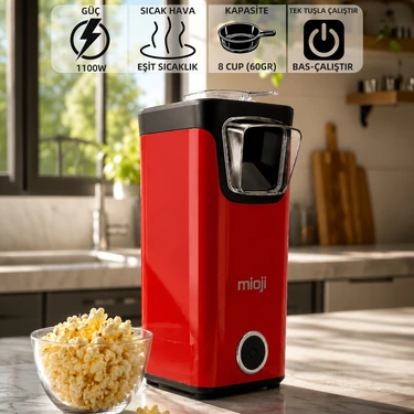 Mioji Mio Popx1 Yağsız Kompakt Mısır Patlatma Makinesi -