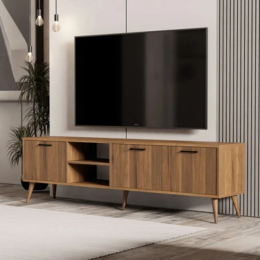 Mezza 1583 Exxen 180 Cm (AHŞAP AYAKLI) Tv Ünitesi Ürgüp