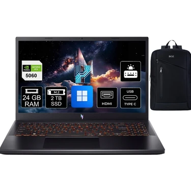 Acer Nitro V 15 ANV15-52 Intel Core I7 13620H 24GB Ram 2tb SSD RTX5060 Windows 11 Pro 15.6'' 165Hz