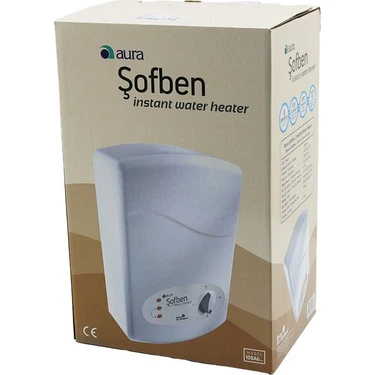 Die Grup Aura MODEL-105-A6 Elektrikli Banyo Şofben 7350W  Çift Termostatlı  3 Kademeli  Tüp