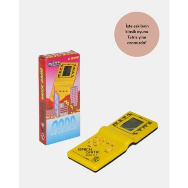 Renas Store Tetris El Aterisi – Pil ile Çalışan Taşınabilir Mini Oyun