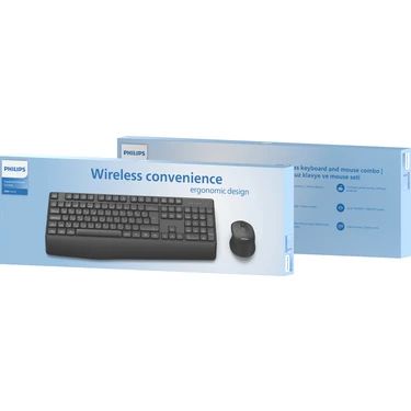 Philips SPT6348 Kablosuz Türkçe Q Klavye ve Mouse Seti Fiyatı
