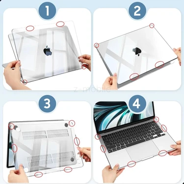 Z-Mobile Macbook Air 13 M5 M4 M3 M2 Koruyucu Kılıf A2681 Fiyatı
