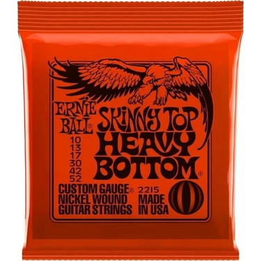 Ernie Ball P02215 Skinny Top Heavy Bottom Nickel 10-52  Elektro Gitar