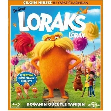 Dr. Seuss' The Lorax (DVD) Eğlenceli Aile Filmi 83 Dk. Süre ile Türkçe ve İngilizce Ses