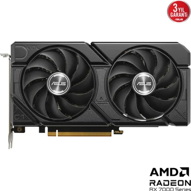 ASUS Radeon Dual RX 7600 Evo（8GB） Asus 8gb Dual RX7600-O8G Evo Gddr6 128BIT Hdmı-Dp Pcıe 4.0 Fiyatı