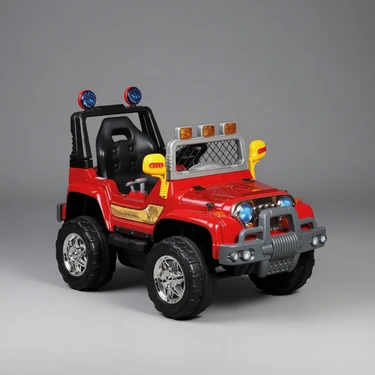 Aliş Toys Magnum Jeep 12 Volt Turbo Akülü Araba Kırmızı Tek Fiyatı