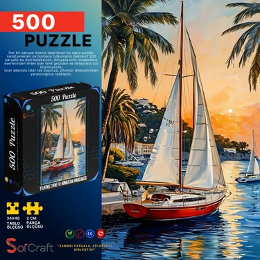 Soi Craft 500 Parça Puzzle Yelkenli Tekne ve Palmiyeler Fiyatı