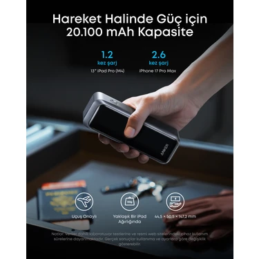 Anker Prime 20.100 mAh Power Bank, Taşınabilir Şarj Cihazı, Fiyatı