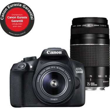 Canon Canon Eos 1300D 18-55 Mm + 75-300 Mm Dc Double Lens Fiyatı