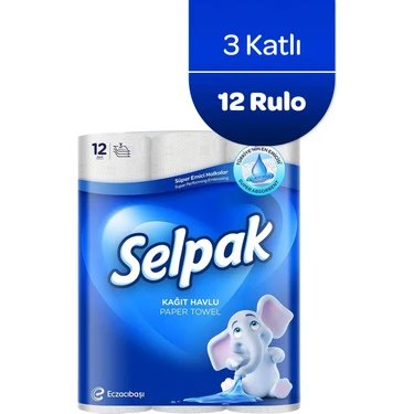 Selpak ® Kağıt Havlu 12'li ürün görseli
