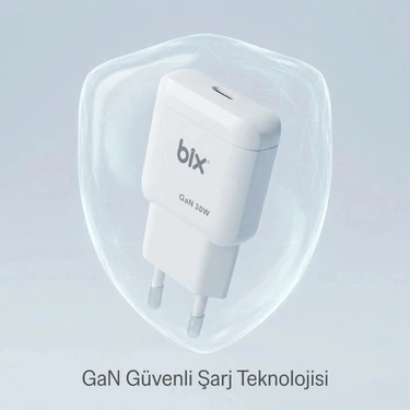 Bix BXC30 Gan Teknolojili Type-C Pd 30W Hızlı Şarj Adaptörü Fiyatı
