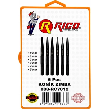 RICO Konik Zımba 6 Parça Fiyatı, Taksit Seçenekleri ile Satın Al