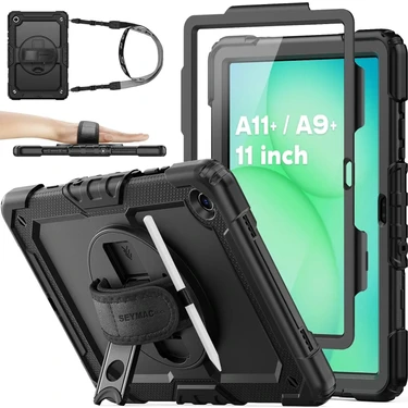 M.TK Moveteck Samsung Galaxy Tab A11 Plus/A9 Plus 11 Inç SM-X210 Tablet Uyumlu Kılıf Tam Koruyucu