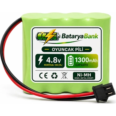 4.8V 1300MAH Oyuncak Araba Pili Bataryası Siyah Soket | Uzun Fiyatı